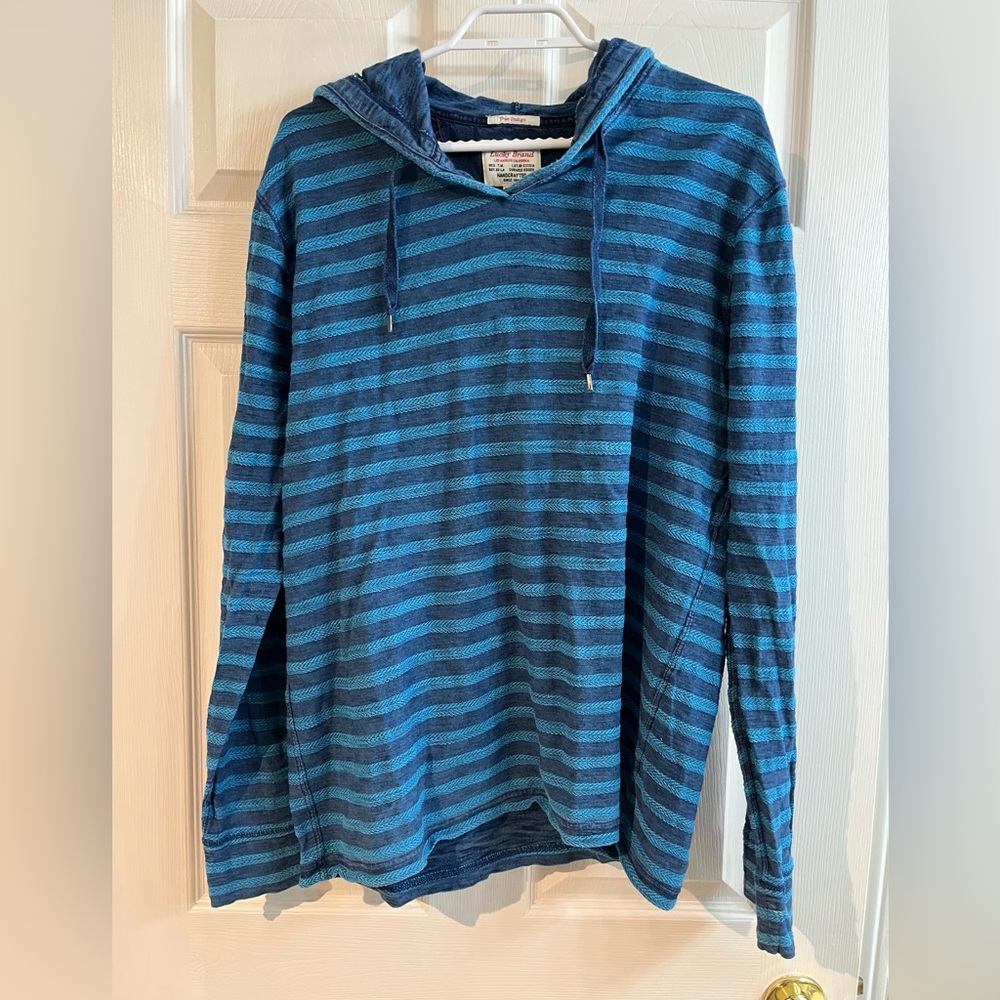 LUCKY BRAND lightweight striped hoodie size L